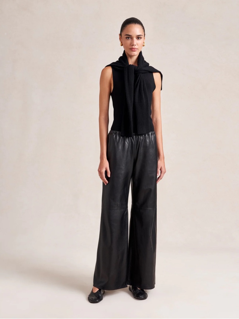 NWT La Ligne Size Small Colby Leather Pants Size Small
